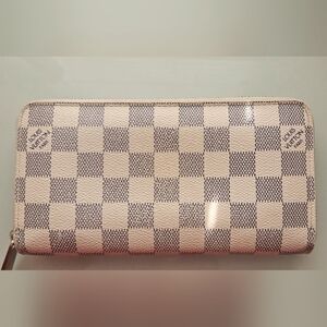 LV azur long zip wallet
